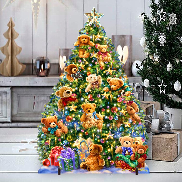 Teddy bear cheap christmas tree